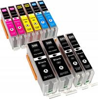 Rašalo kasetės Canon Pixma IP7250, MG5650, MG5550, XXL, 10 vnt.