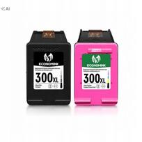 Rašalo kasetės HP 300 XL, tinka DeskJet D1660, D2560, 4280, 4640, F2420, F4580, PhotoSmart