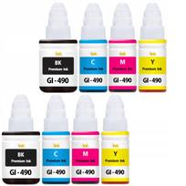 Rašalo rinkinys Canon Pixma G2000, G3000, G1100, G2100 spausdintuvams, 8 vnt., GI-490 XL