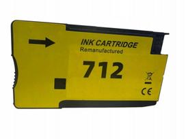 Geltonas rašalas HP 712 XL, skirtas DesignJet T210 24-in, T230, T250, T630, T650 spausdintuvams