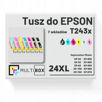 Rašalo kasetės EPSON 24XL T243, 7 vnt., suderinamos su Expression Photo XP-850, XP-860, XP-760