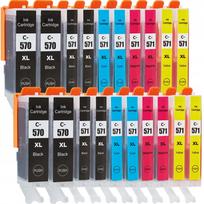 Rašalo kasetės PGI-570 XL, tinka Canon Pixma MG5750, MG6850, MG7750, TS5050, TS6350 spausdintuvams