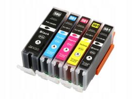 Rašalo kasetės Canon PGI580 CLI581 XXL, 5 vnt., tinka TS6150, TS8150