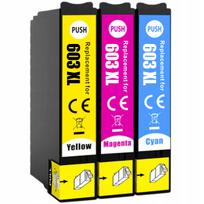 Rašalo kasetės 3 vnt. 603 XL, tinka Epson XP-3100, XP-3150, XP-3155, XP-2100, XP-2150, XP-2155