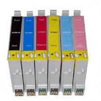 Rašalo kasečių rinkinys EPSON T0481-86, 14 vnt., tinka R200, R220, R300, RX500, RX600 spausdintuvams