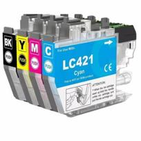 Rašalo kasetės Brother LC421, 4 vnt., DCP-J1050DW, MFC-J1010DW
