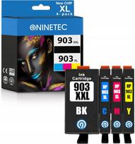 Rašalo kasetės Ninetec 903XL, 4 vnt., HP OFFICEJET spausdintuvams