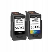 Rašaliniai kasetės Canon PG-560XL juoda ir CL-561XL spalvota, pakaitinės