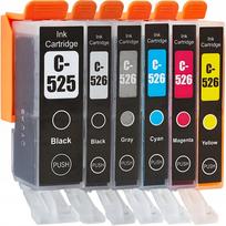 Rašalinės kasetės Canon Pixma MG6150/MG6250/MG8150/MG8170/MG8250, XL, 6 vnt., pilka