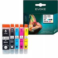 Spausdintuvo rašalas Epson 33 XL, juodas ir spalvotas, rinkinys, T3351, 5 vnt.