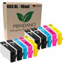 Rašalo kasetės HP 655 XL, 10 vnt., tinka Deskjet Ink Advantage 3525, 4615, 4625, 5525, 6520, 6525