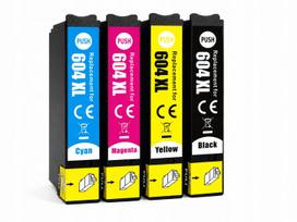 Rašalo kasetės Epson 604 XL, 4 vnt., tinka WF2910DWF, WF2930DWF, WF2950DWF
