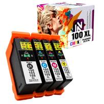 Rašalo kasetės LEXMARK 100, 4 vnt., tinka IMPACT s300/s301/s302/s305