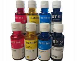 Rašalo kasetės HP GT51 XL, GT52 XL, 8 vnt., tinka INK TANK 315, 410