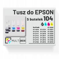 Rašalo kasetės rinkinys Epson EcoTank ET-2710/ET-2720/ET-1810/ET-4700, 5 vnt., CMYK, 104 modelis