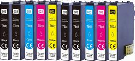 Rašalo kasetės EPSON 603 XL, 10 vnt., XP-3100, WF-2810, XP-2100
