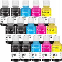 Rašalo kasetės rinkinys 15 vnt. GT51 GT52 XL, tinka HP Smart Tank 675, 720, 790, Ink Tank 419