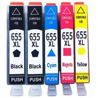Rašaliniai kasetės HP 655 XL, 5 vnt., tinka DeskJet Ink Advantage 3525, 4615, 5525, 6520, 6525