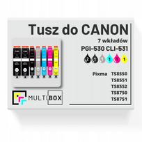 Rašalo kasetės rinkinys Canon Pixma TS8550/TS8750/TS8552/TS8551, 7 vnt., PGI-530, CLI-531
