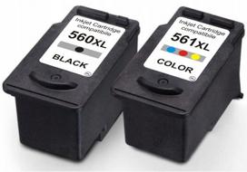 Dideli rašalo kasetės Canon PG-560, CL-561, suderinama su TS5351, TS5352, TS5353, TS5355, TS5450, TS5451, TS7450, TS7451