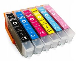 Rašalo kasetės EPSON T2431-T2436, 6 vnt., XP950/XP960/XP970