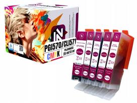 Rašalo kasetės Canon Pixma MG5750 PGI-570, CLI-571, XL, 5 vnt.