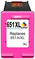 Spalvota rašalinė kasetė HP 651 XL, tinka HP OfficeJet 202, Deskjet Ink Advantage 5575, 5645