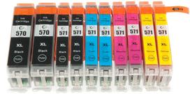 Rašalo kasetės Canon Pixma TS5050, TS8052, TS8053, TS9050 spausdintuvams, 10 vnt.