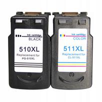 Rašalinės kasetės Canon PG510 + CL511 XL, tinka PIXMA iP2700, MP240, MP280, MP250, MX340