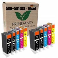 Rašalo kasetės CANON PGI580 CLI581, 10 vnt., Pixma TS705a, TS6350a, TS6351a, TS6150, TS8350a