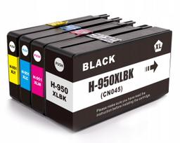 Rašalo kasetės HP OfficeJet Pro 8100/8600/8610/8620/8630/8640/251dw/276dw, 950XL, 4 vnt.