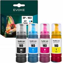 Rašalo kasetės Epson 103, 4 vnt. – juoda ir spalvotos