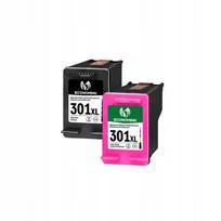 Rašalo kasetė ECONOMIC, juoda ir spalvota, HP 301 XL pakaitalas Deskjet, Photosmart spausdintuvams