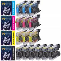 Rašalo kasetės Brother LC1240/LC1280 XL, 15 vnt., tinka DCP-J525W, DCP-J725DW, MFC-J6710DW