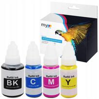 Rašalo kasetės GI-490 CMYK, 4 vnt., MyOffice, Canon Pixma G4411/G4410/G3411/G2411