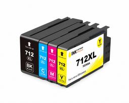 Rašalo kasetės rinkinys HP DesignJet T210, T230, T250, T630 spausdintuvams, 712XL