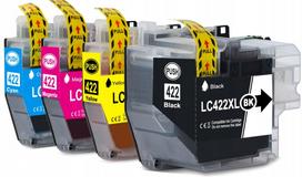 Rašaliniai kasetės Brother LC-422 XL, tinka MFC-J5340DW, MFC-J5345DW, MFC-J5740DW, MFC-J6540DW