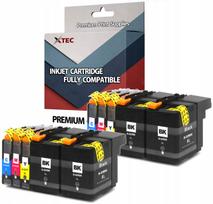 Rašalo kasetės LC-529 LC-525 XL, 10 vnt., Brother DCP-J105/DCP-J100 spausdintuvams