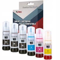 Rašalo kasetės Epson Ecotank L3110, L3150, L3160, L3210, L3211, L3251, L3256, 6 vnt., 103 XL
