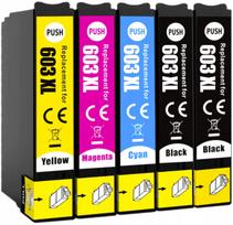 Rašaliniai kasetės 5 vnt. 603 XL, tinka Epson XP-3100, XP-3150, XP-3155, XP-2100, XP-2150, XP-2155
