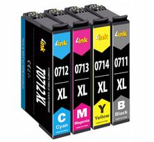 Rašaliniai kasetės 4 vnt. 711 XL Epson SX100/SX115/SX210/SX215/SX218 spausdintuvams