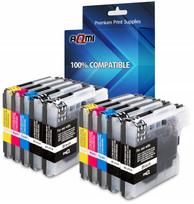 Rašalo kasetės BROTHER DCP-195C/DCP-165C/DCP-145C spausdintuvams, XL, 10 vnt.