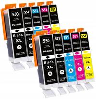 Rašalinės kasetės PGI-550 XL CLI-551 XL, tinka Canon Pixma IP7250 MG5650 MG5550