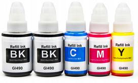 Rašalo rinkinys Canon Pixma GI-490, 5 vnt., G1400/G1411/G2400/G2411/G3400/G3411