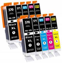 Rašalo kasetės Canon PIXMA MG7750/MG6850/MG5750 spausdintuvams, XL, 10 vnt.