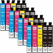Rašalo kasetės rinkinys 20 vnt. 604XL, tinka Epson XP-2200, XP-3200, XP-4200, WF-2930, su mikroschema