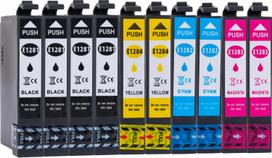 Rašalo kasečių rinkinys EPSON STYLUS SX230/SX130/SX235W/SX425W, 10 vnt.