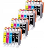 Rašalo kasetės Canon Pixma IP7250, MG5650, MG5550 spausdintuvams, 20 vnt., XL dydžio