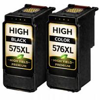Rašalo kasetės Canon PG 575 + CL 576, XL, tinka PIXMA TR 4750i, TR 4755i, TS 3550i, TS 3750i