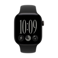 Apple Watch Series 12 GPS+LTE išmanusis laikrodis 46, Black, Sport Band | S/M